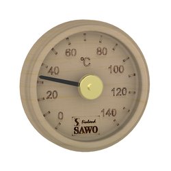 Sawo Thermometer 102-TP, Engraved round, Pine"