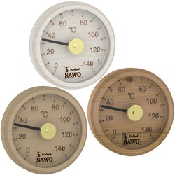 Sawo Thermometer / Hygrometer 102, Engraved round