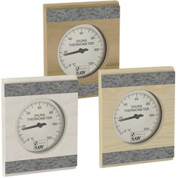 Sawo Termometer / Hygrometer 280, med stenrand