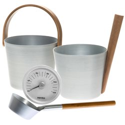 Le kit d ’accessoires pour sauna "Aluminum", 3 parties