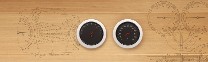 Sauna Thermo- und Hygrometer, Sauna Uhren