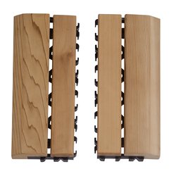 Sawo Wooden Floor Mat Side Frame with Plastic Cedar (Set)