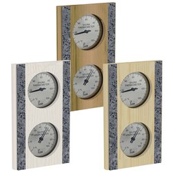 Sawo Thermo-Hygrometer 283-THR, With stone strip, Vertical