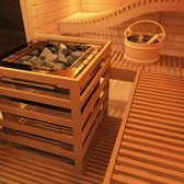 Sauna poêle électrique Sawo Taurus 10.5kW, doté d'un séparateur à pierres