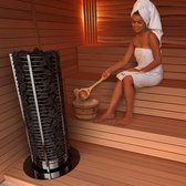 Sauna Electric heater Sawo Tower Round TH6 9.0kW, With integrated control unit