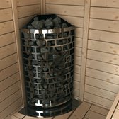 Sauna poêle électrique Sawo Aries Corner ARI3 9.0kW, sans unité de commande