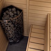 Elektrische saunaöfen Sawo Aries Corner ARI3 4.5kW, mit eingebauter Steuerung