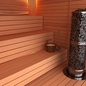 Sauna poêle électrique Sawo Heaterking Round DRFT3 6.0kW, sans contacteur, sans unité de commande