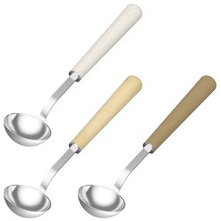 Sawo Stainless ladle big 442, 40cm with wooden handle