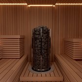 Sauna poêle électrique Sawo Tower Round TH6 9.0kW, avec l ’unité de commande integrée