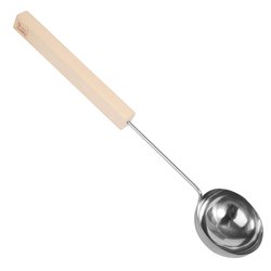 Sawo Stainless ladle small 445, 46cm with wooden handle