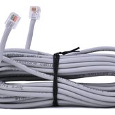 Sawo Extendable low voltage cable 15m with snap in RJ connectors, INN-R15