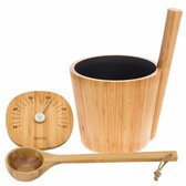 Le kit d ’accessoires pour sauna "Bambou", 3 parties