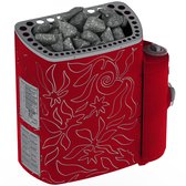 Sauna Electric heater Sawo Minidragon 3.6kW, Red, With integrated control unit