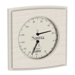 Sawo Thermo-Hygrometer 285-THA, Rectangular, Aspen