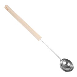 Sawo Stainless ladle small 446, 70cm with wooden handle