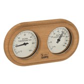 Sawo Thermo-Hygrometer 222-THD, Oval, Cedar
