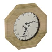 Sawo Thermo-hygrometer 241-THD, Achteckig, Zeder