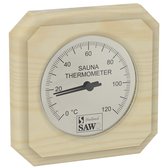 Sawo Thermometer 220-TP, Rectangular, Pine